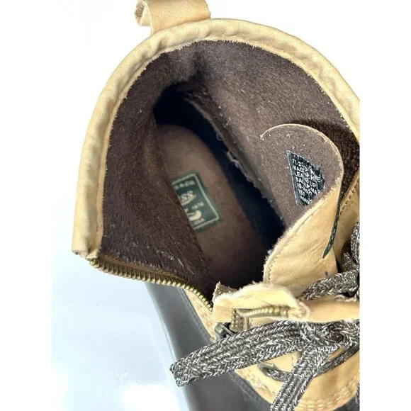 GH BASS Duck Boots Womens 9M Tan Chocolate 71-22313 - Picture 14 of 16